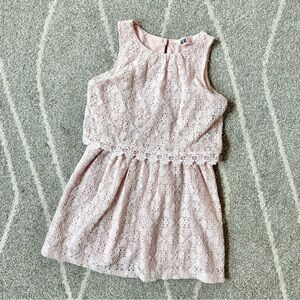 H&M Light Pink Pace Sleeveless Stretch Dress Girls 2-4Y